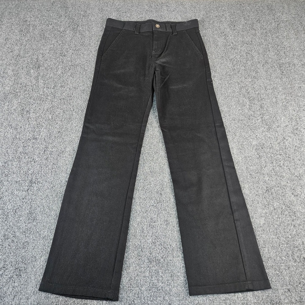 Chaps Boys Approved Schoolwear Black Twill Chino Pants Size 10‎ Regular Stretch